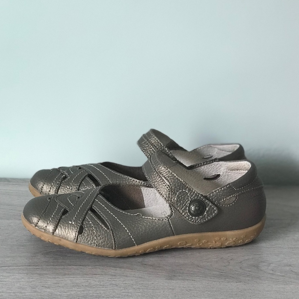 Spring Step Luvett Bronze Leather Mary Jane Walking Shoes EU 40M